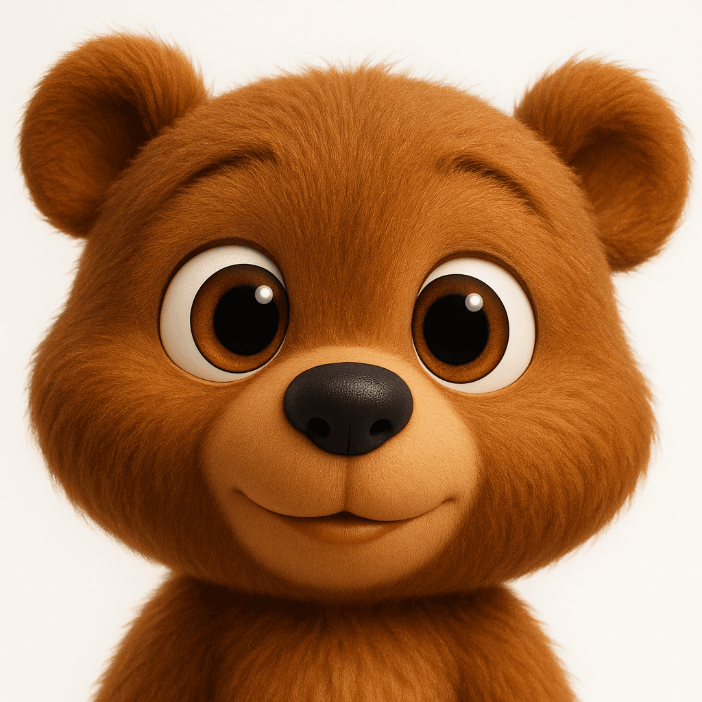 Bear AI puppet character