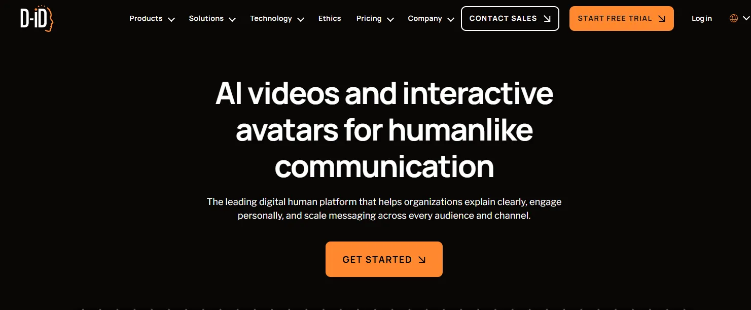 d-id ai talking head tool