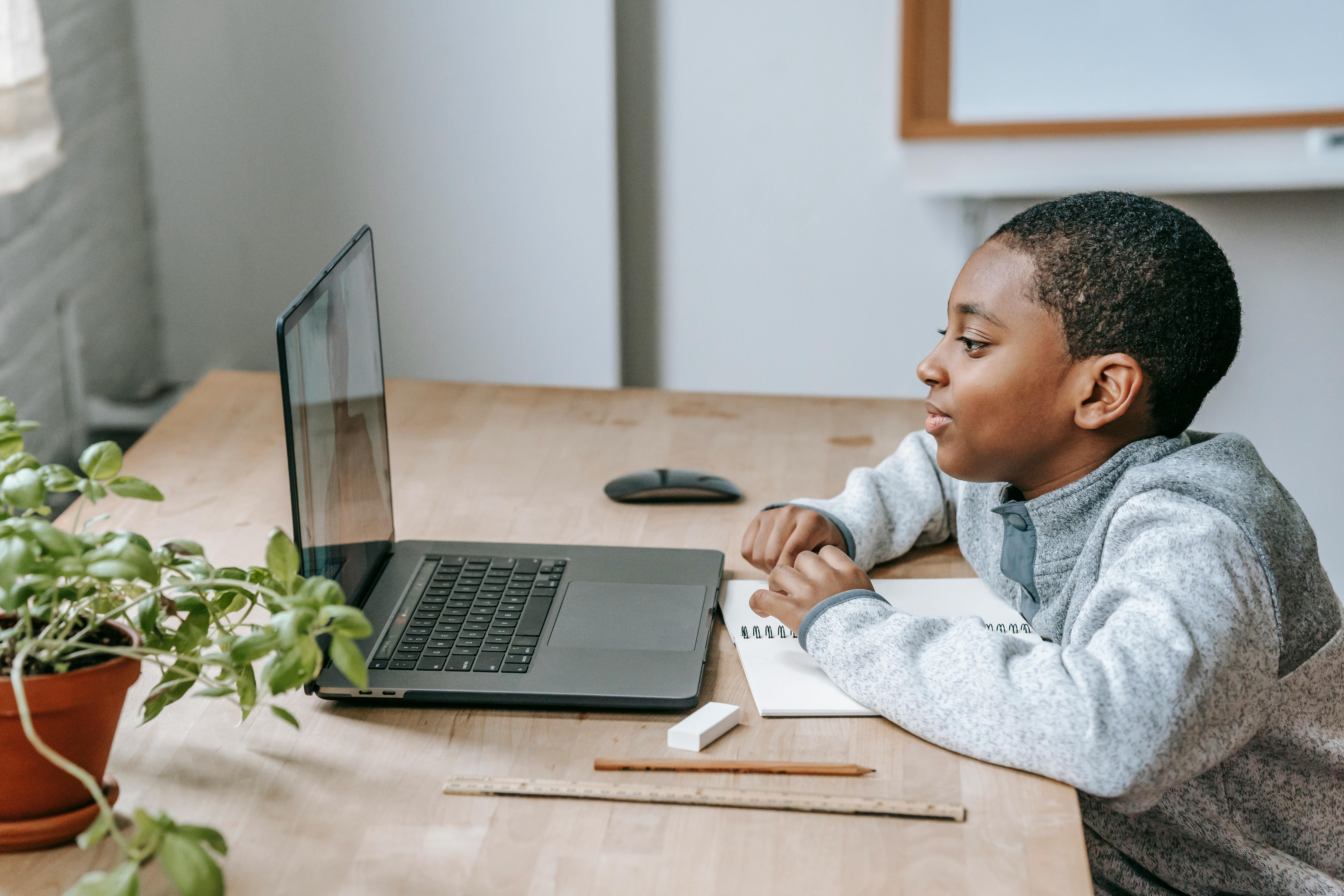 student learning in an elearning program